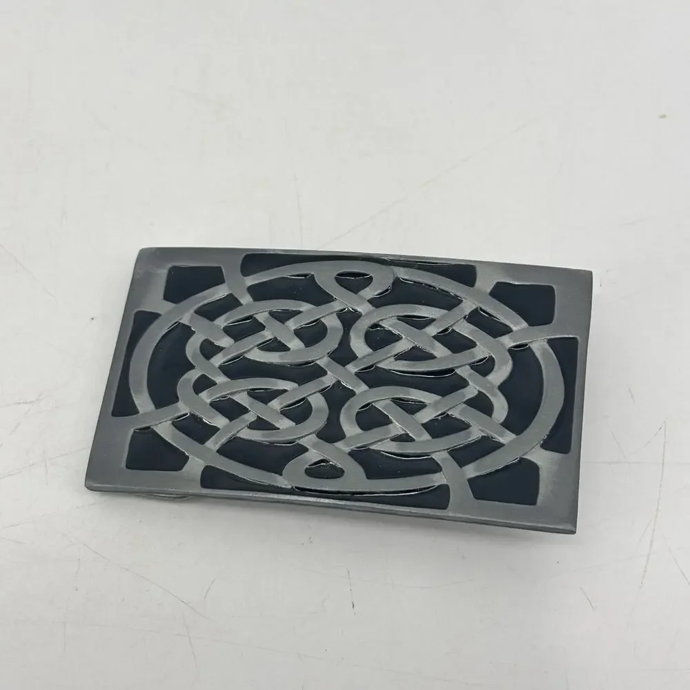 Celtic Knot Infinity Belt Buckle Great American Pewter Rectangular